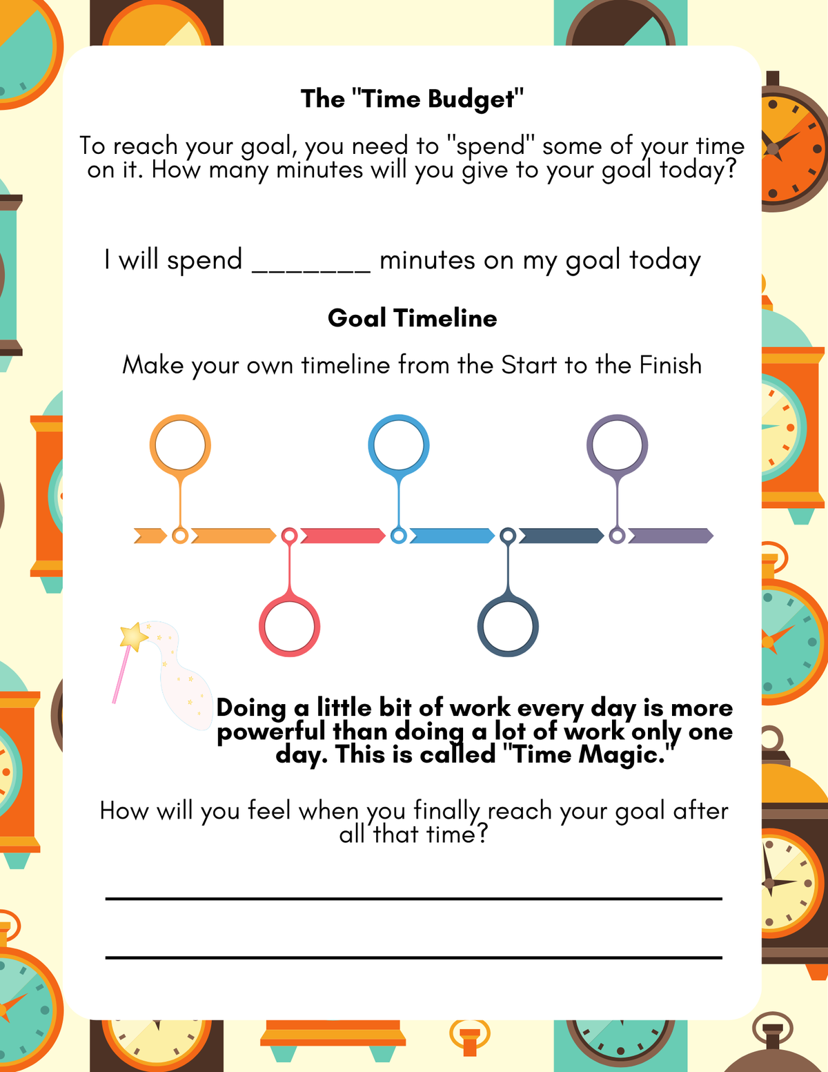 Time Management (Before & After Care Series) | Kids Daily Routine & Focus Worksheets
