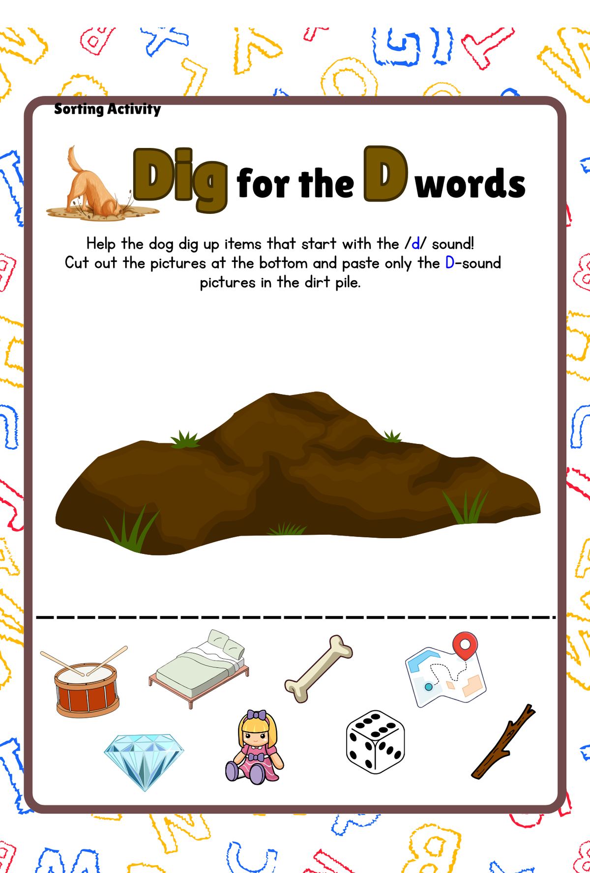 Alphabet  Volume 1- Themed Learning Activity Pack (Ages 3-5) | Preschool Letter Tracing & Vowel Games