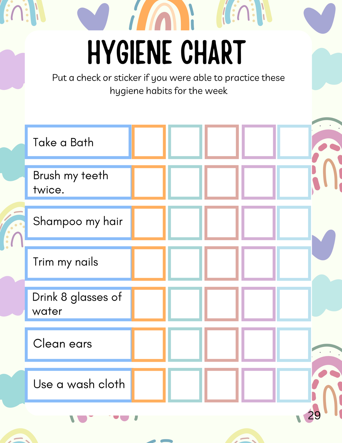 Healthy Me: Personal Hygiene Workbook (Ages 3–6) | Before & After Care Series Comprehensive Curriculum