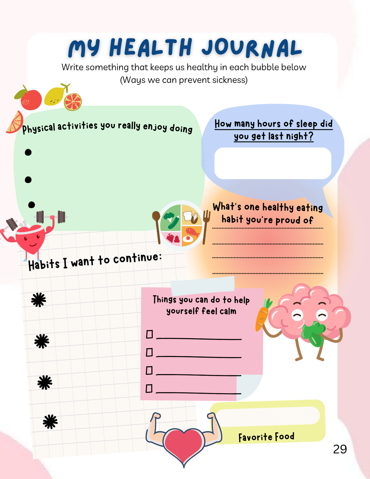 Body Blueprint: Health and Wellness Workbook (3rd–5th Grade) | Before & After Care Series Comprehensive Curriculum