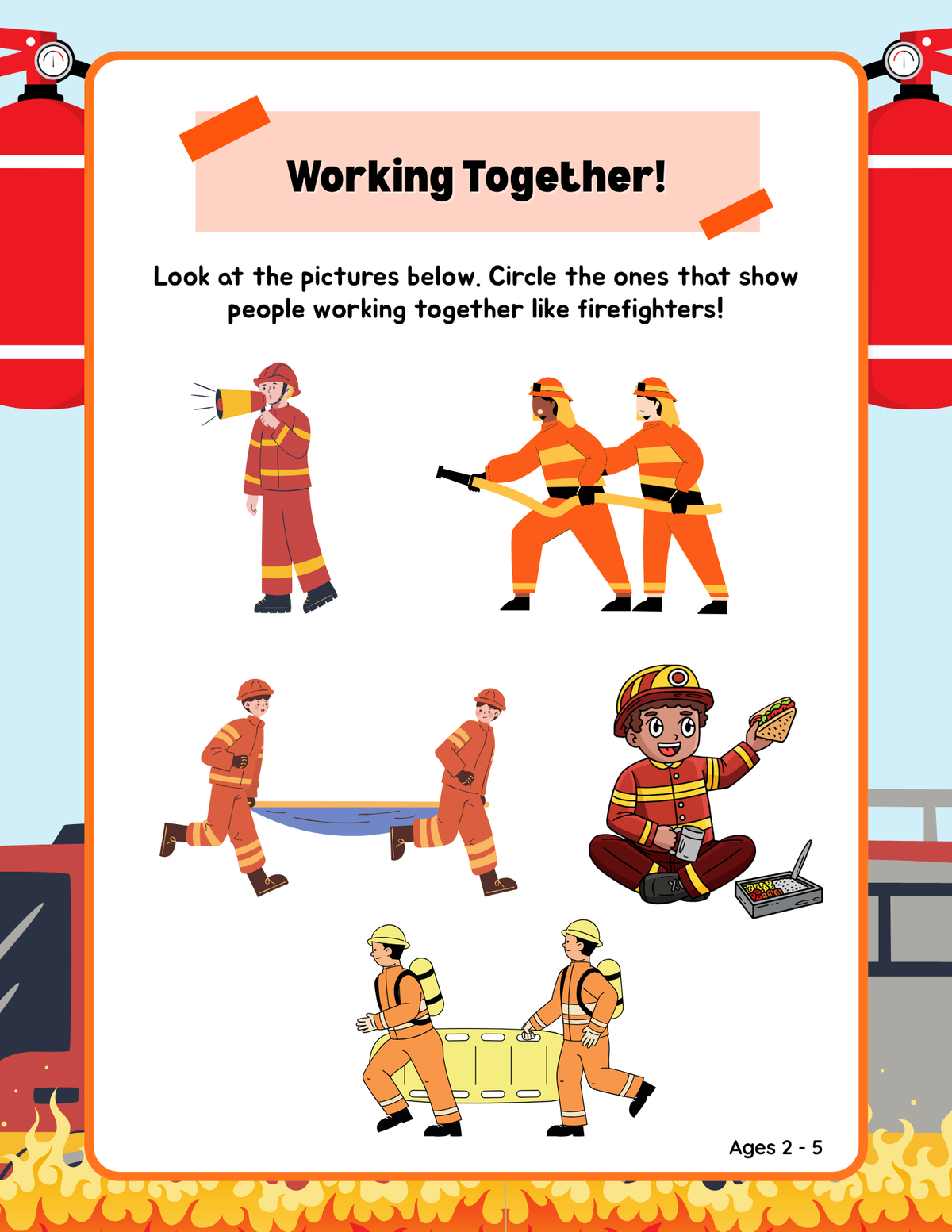 Hendrix Fire Station: Pretend Play Guide & Activity Workbook | Pretend Play Series