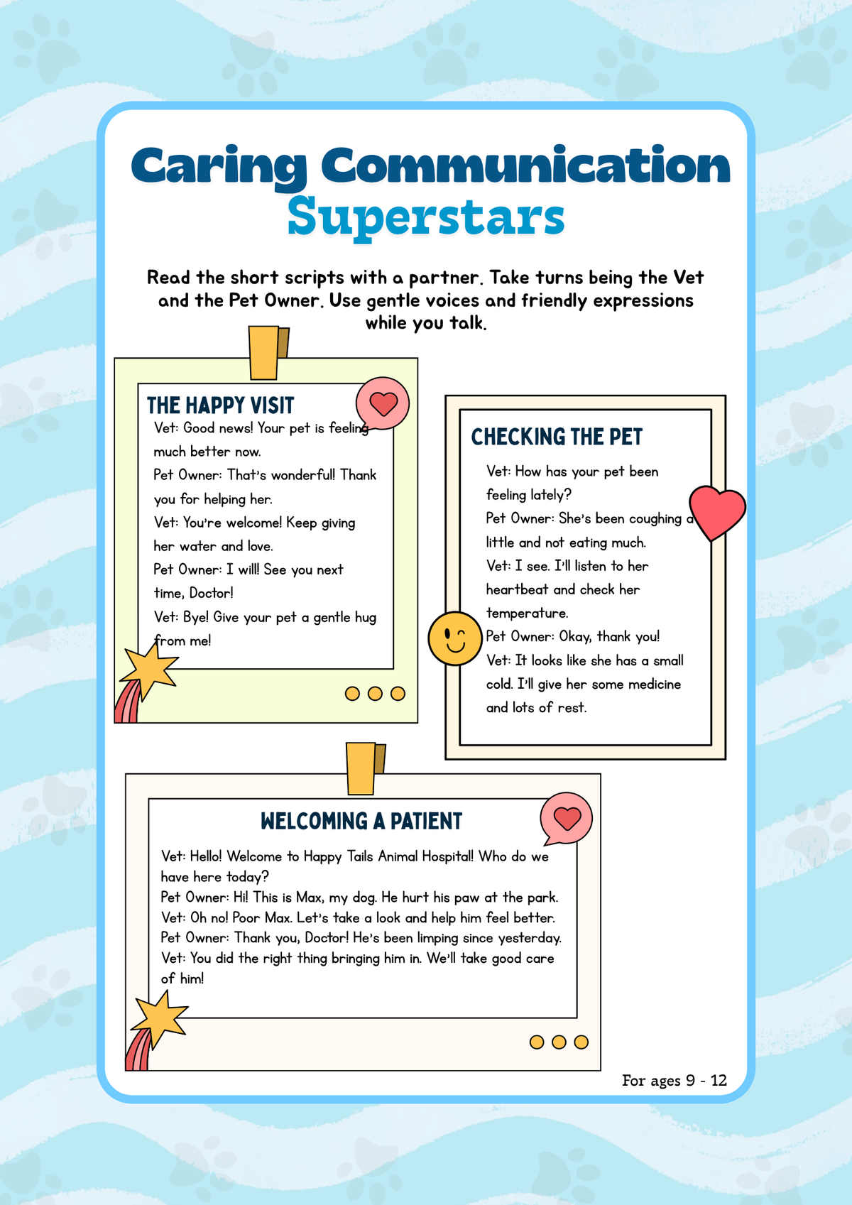 Juelz Animal Hospital: Pretend Play Guide & Activity Workbook | Pretend Play Series