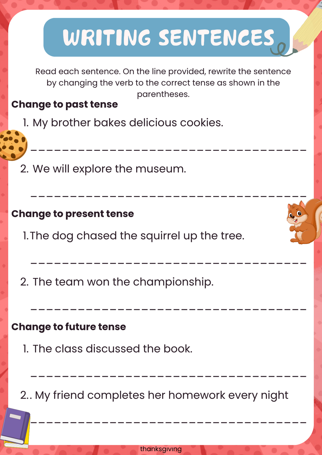 Verbs & Tenses (5th–6th Grade): Build Strong Sentences Supplemental Activity Unit (Sample)| Everyday Play N Learn Curriculum Series