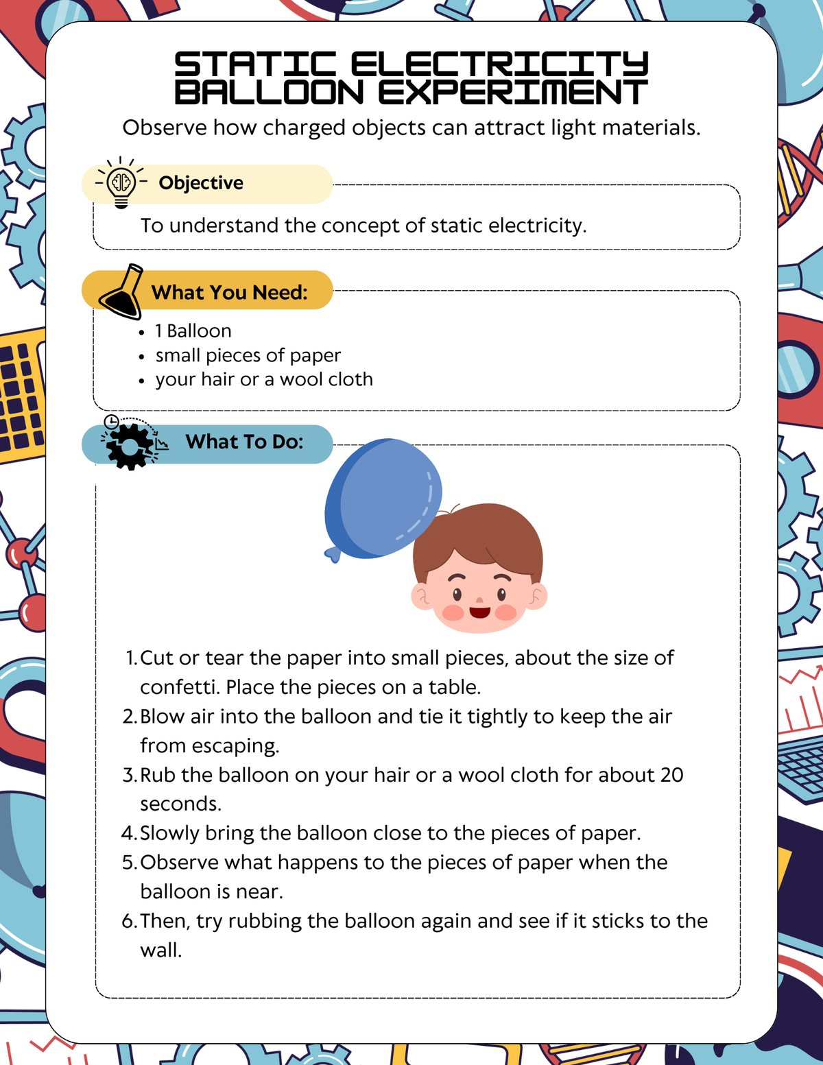 STEM Explorations Hands-On Experiment Activity Unit (Sample) | Everyday Play N Learn Curriculum Series