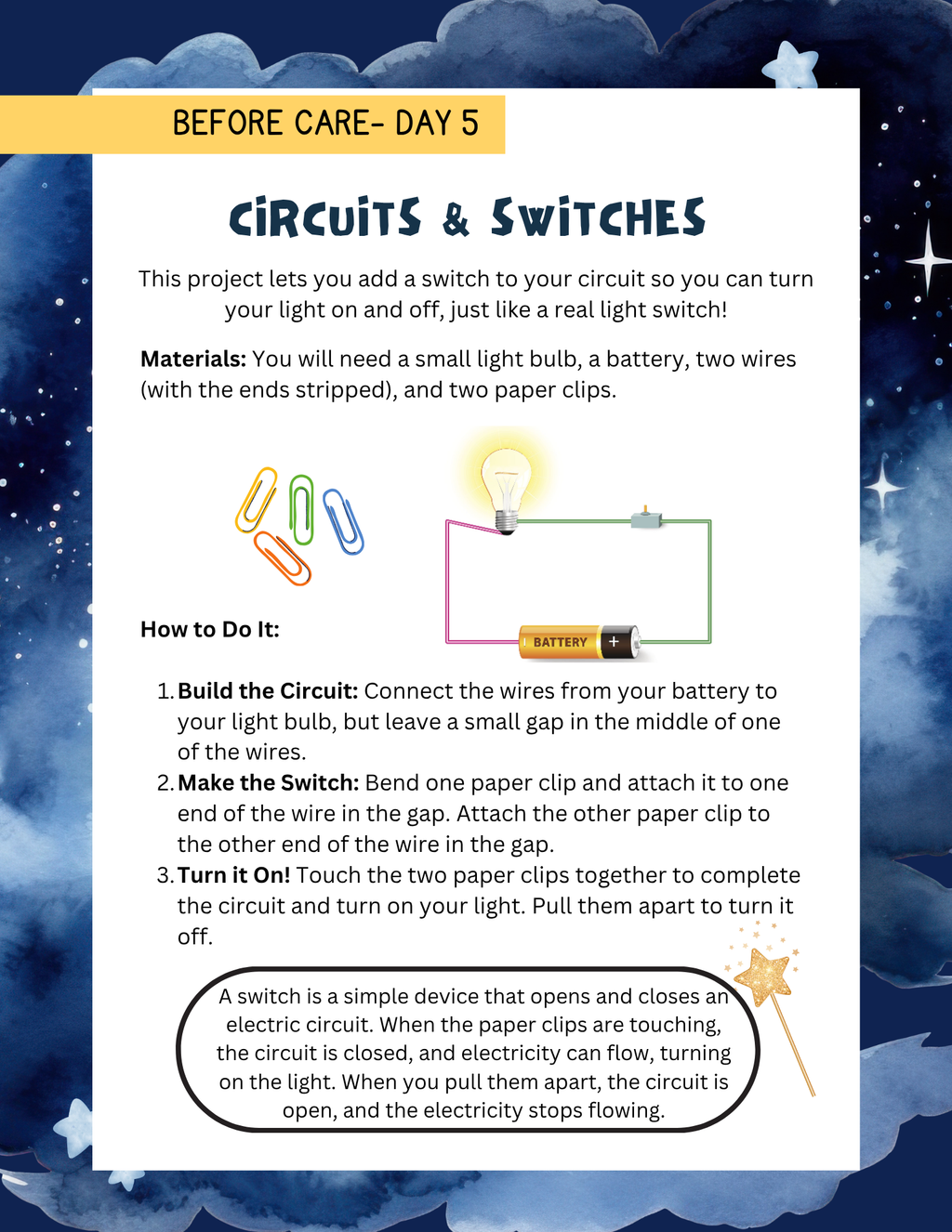 Magic in Science Workbook | Learn & Grow Before & After Care Series
