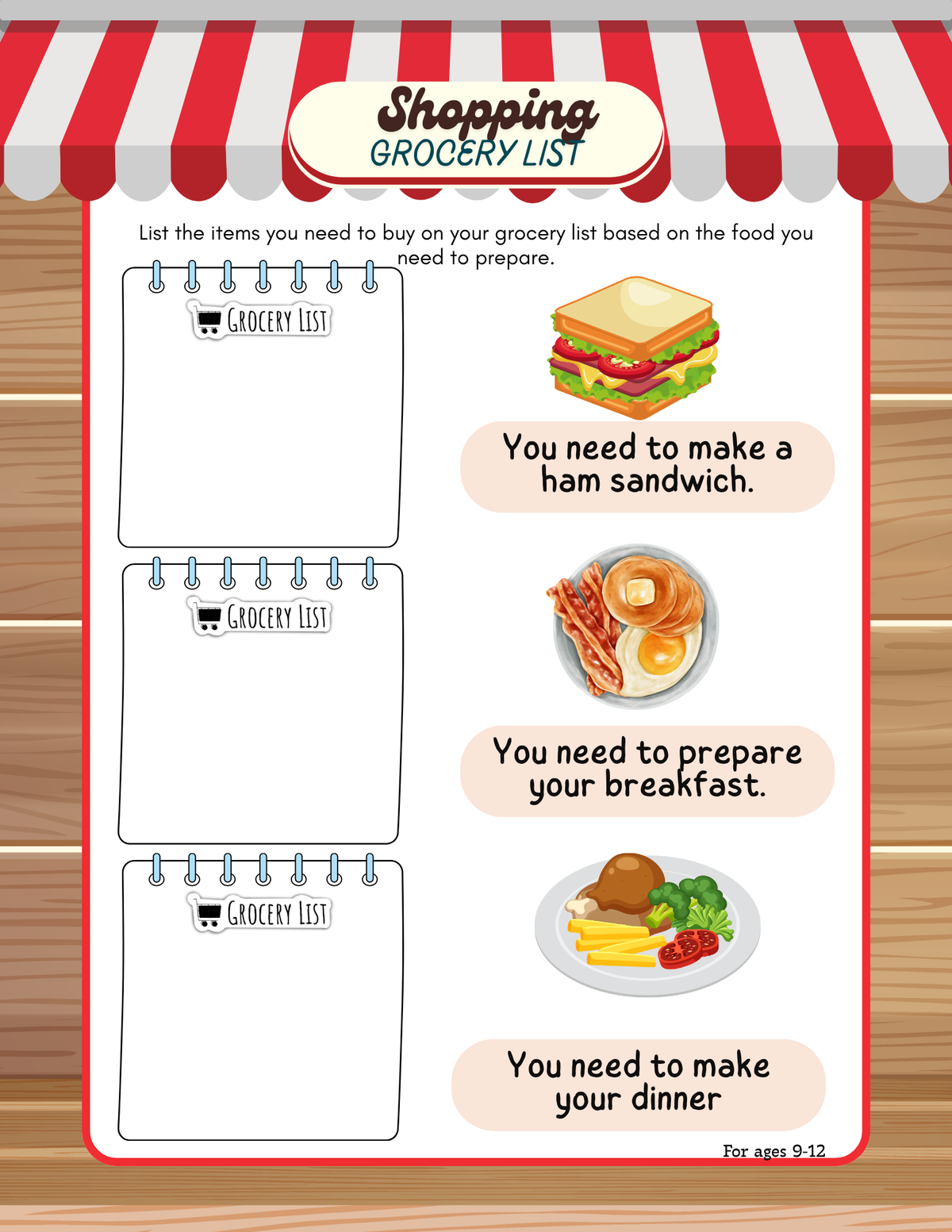 Bob's Corner Market: Grocery Store Dramatic Play & Activity Workbook | Pretend Play Series