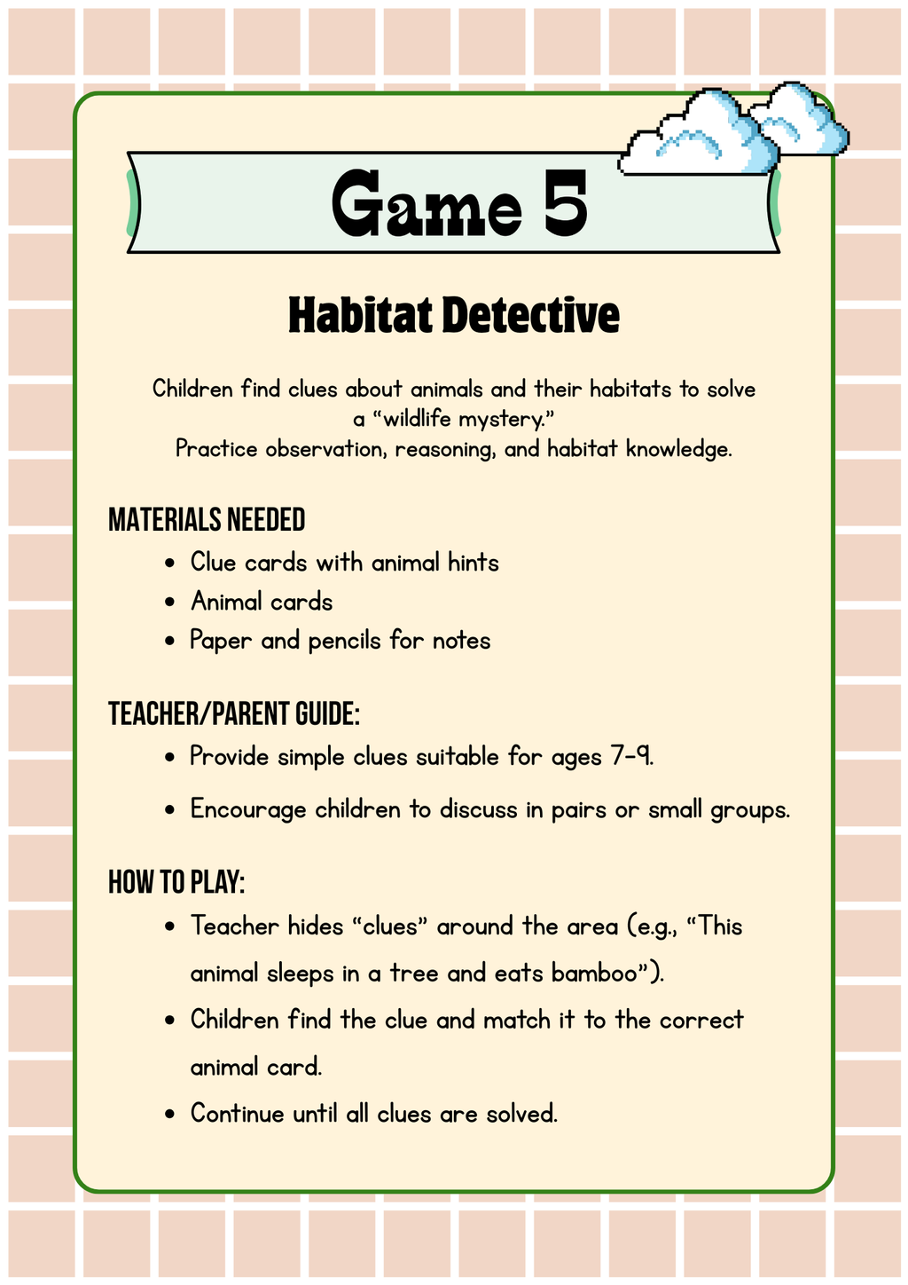Wildlife Explorers Activity Workbook (Ages 5–8) | Animal Adaptations, Habitats & Conservation Learning Pack