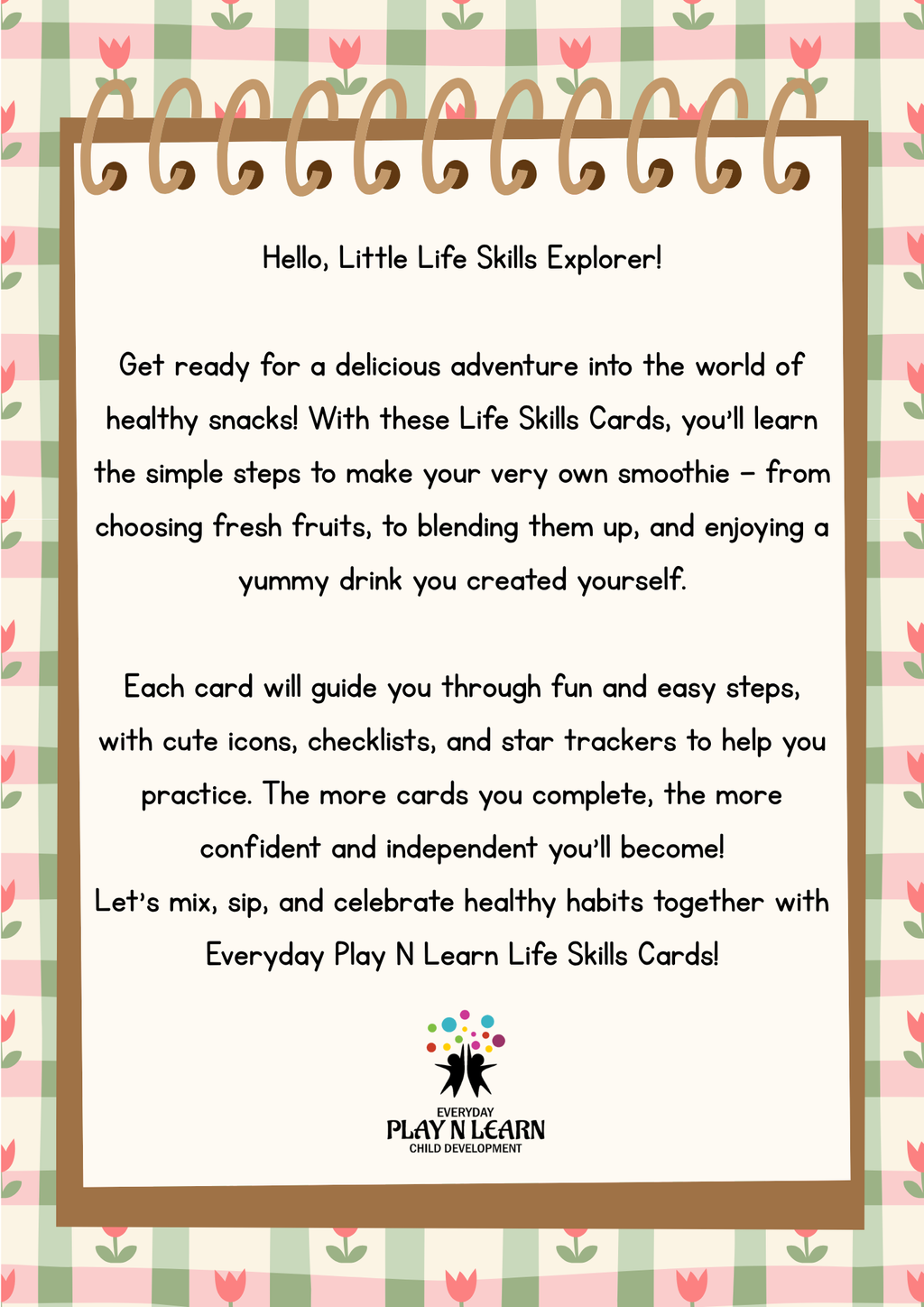 Making a Smoothie Life Skill Cards & Kitchen Safety Guide | Printable Kids Cooking Flashcards