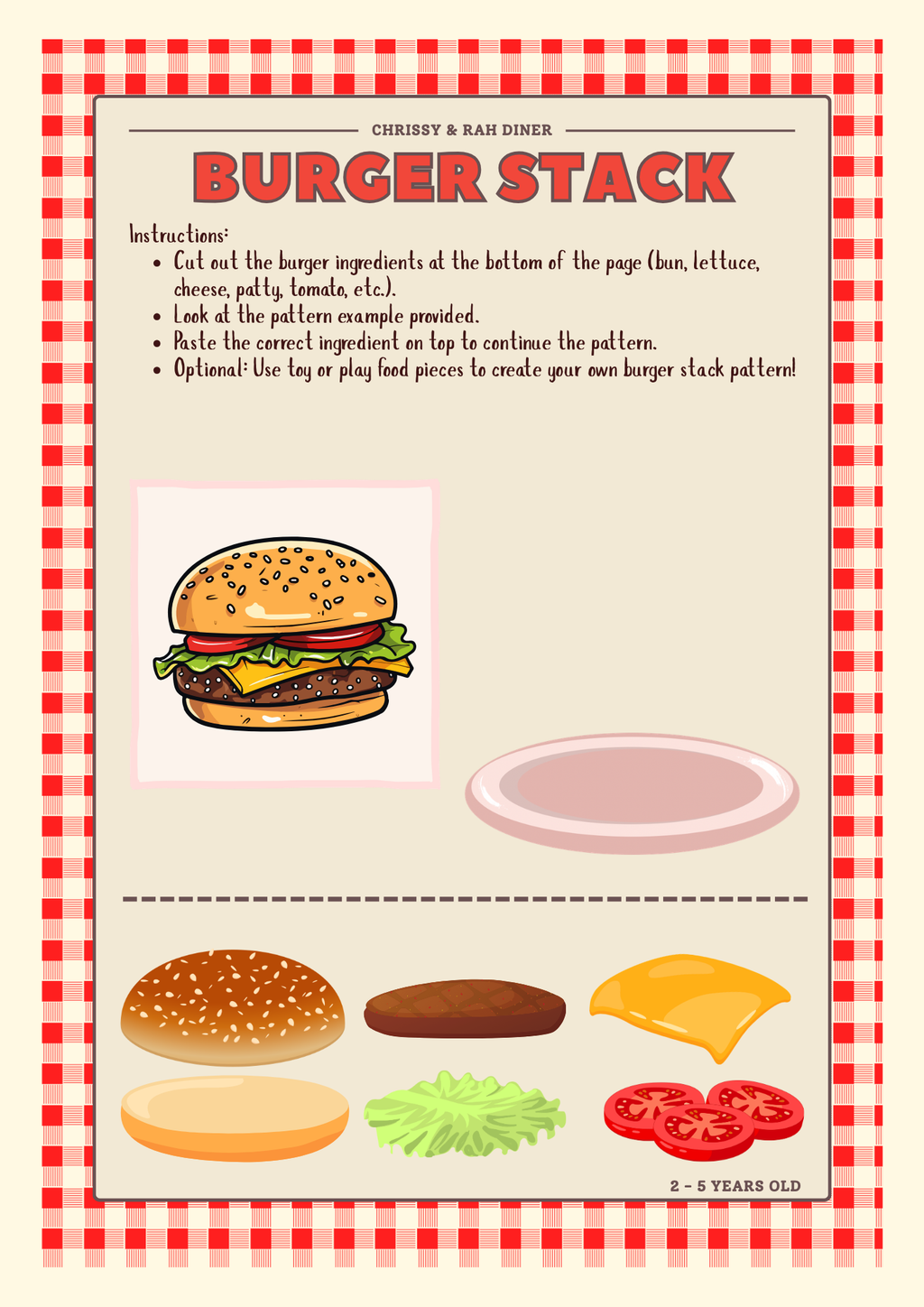 Chrissy & Rah Diner: Pretend Play Guide & Activity Workbook | Pretend Play Series