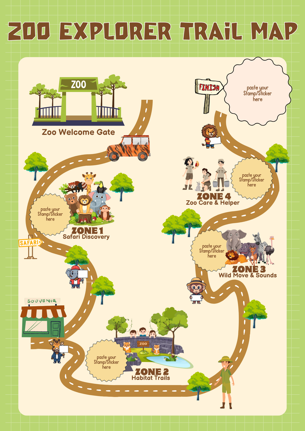 | Early Science, Animal Habitats & Trail Map