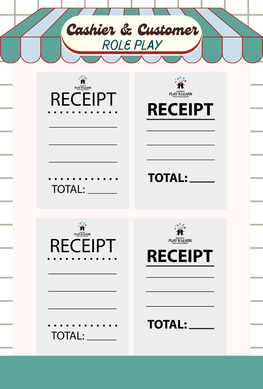 Grocery Store Pretend Play Guide | Printable Market Role-Play & Early Math Activity Workbook