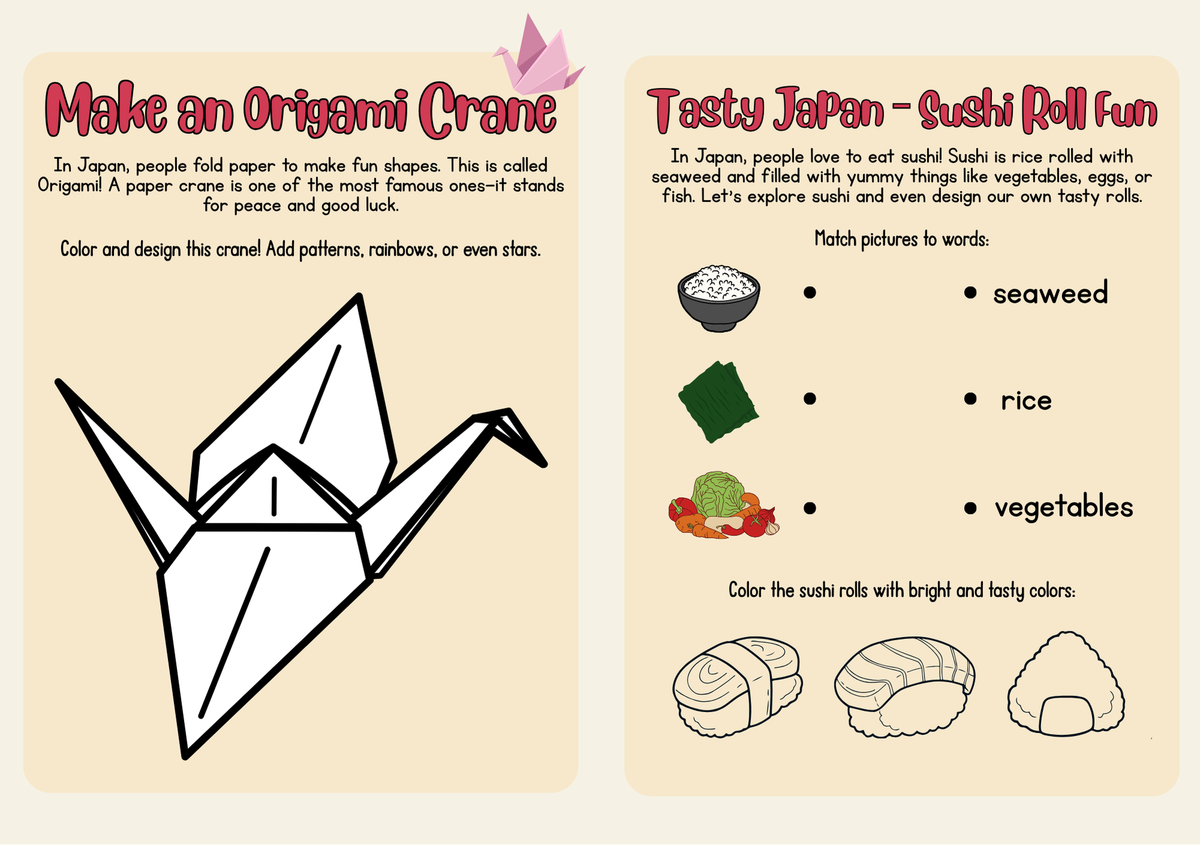 Japan World Traveler Passport Booklet | Geography & Social Studies Mini Activity Unit