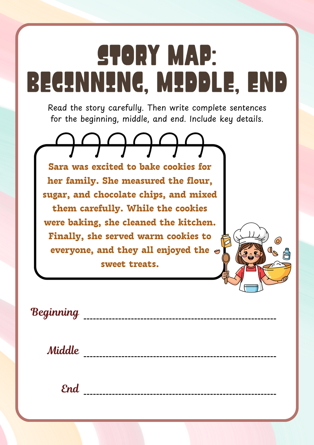 Story Sequencing & Retelling Activity Pack (Grades 3-4) | Reading Comprehension & Narrative Summarizing Worksheets