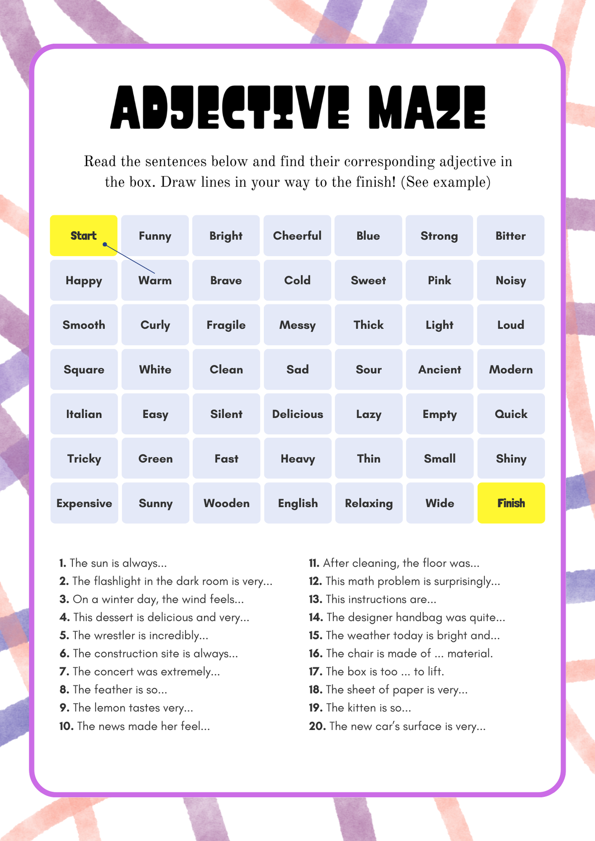 Adjectives Around Me Activity Pack (Grades 7-8) | Middle School Grammar & Writing Worksheets