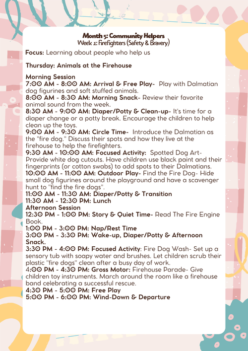 2 Years Old- Lesson Plan: Community Helpers (Month 5) | Everyday Play N Learn Curriculum Series