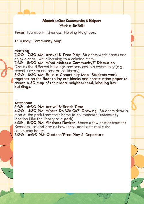 1st–2nd Grade- Lesson Plan: Our Community & Helpers (Month 4) | Everyday Play N Learn Curriculum Series