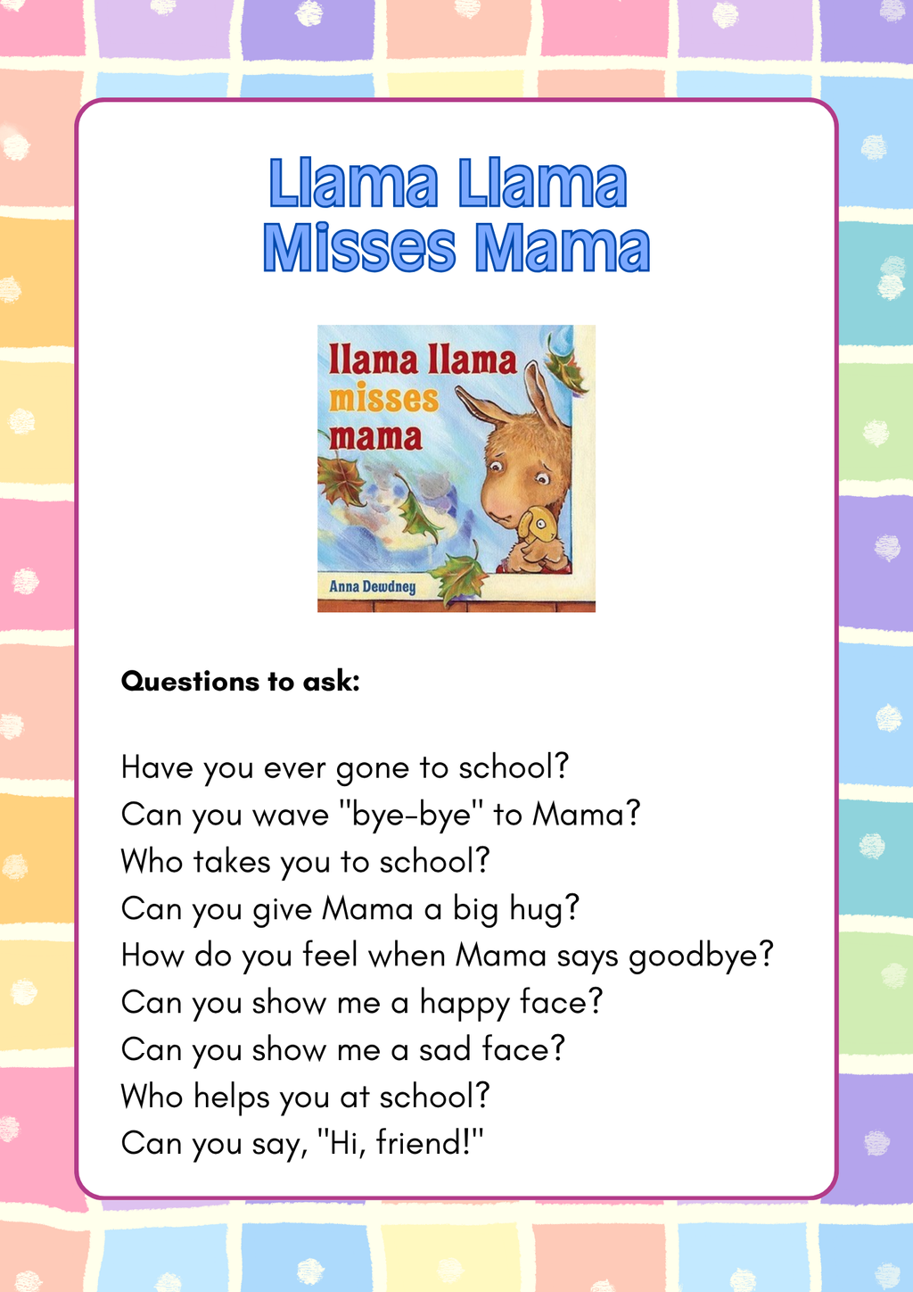 2-Year-Old Classroom: Book Week Adventure August Workbook  | Everyday Play N Learn Curriculum Series