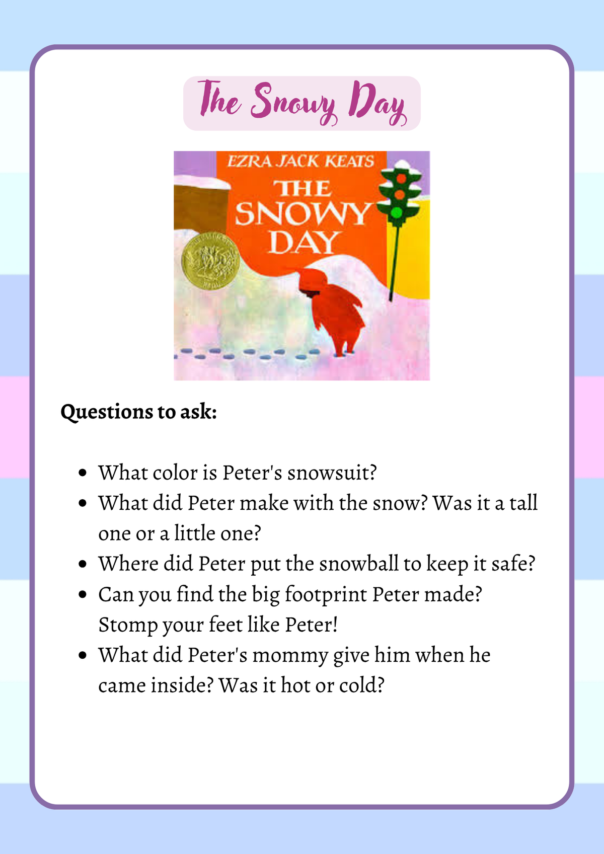 2-Year-Old Classroom: Book Week Adventure January Workbook  | Everyday Play N Learn Curriculum Series