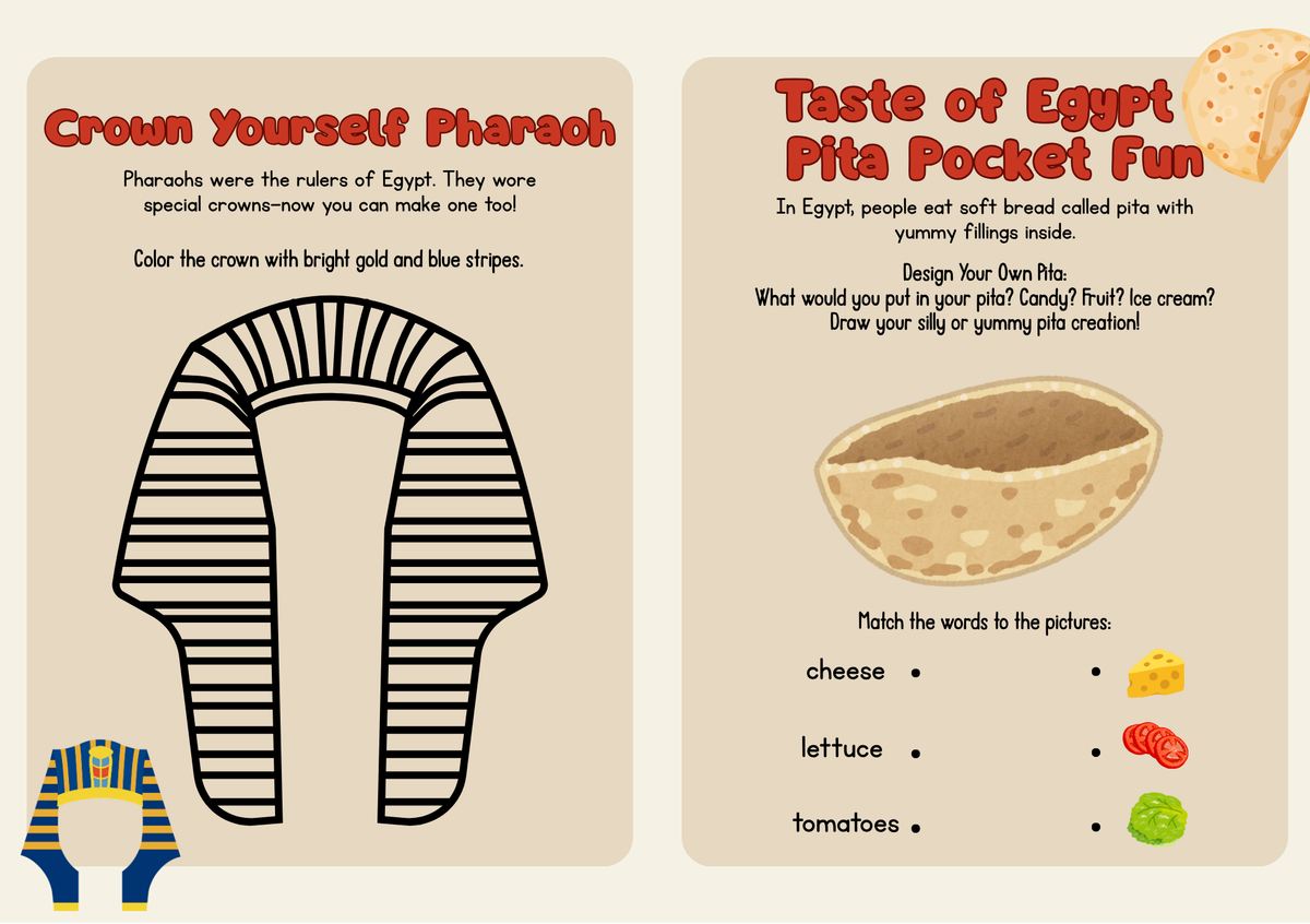 Egypt World Traveler Passport Booklet | Geography & Social Studies Mini Activity Unit