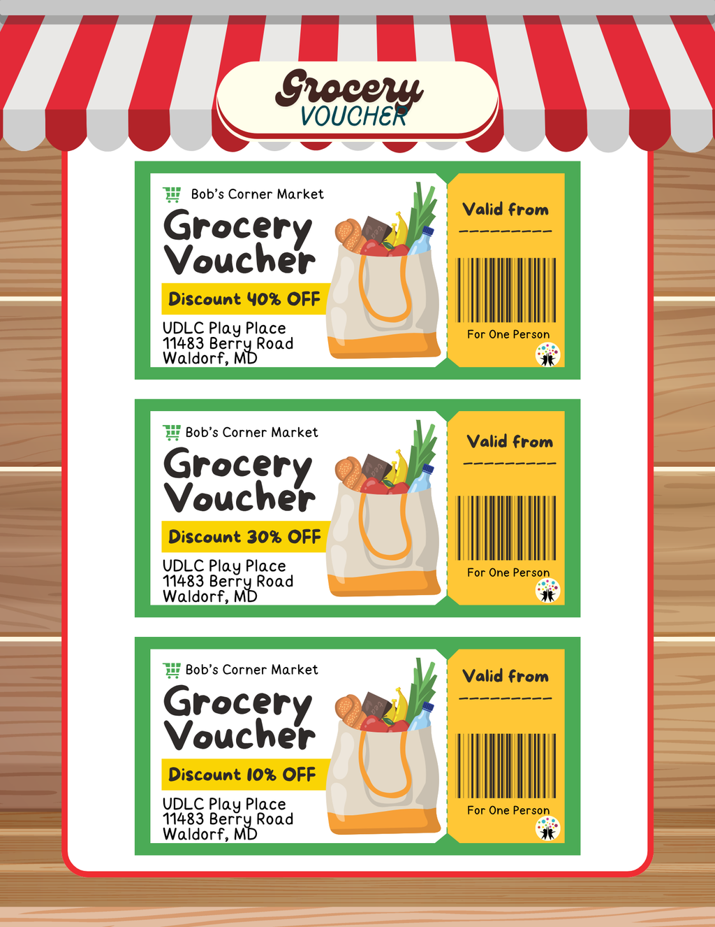 Bob's Corner Market: Grocery Store Dramatic Play & Activity Workbook | Pretend Play Series