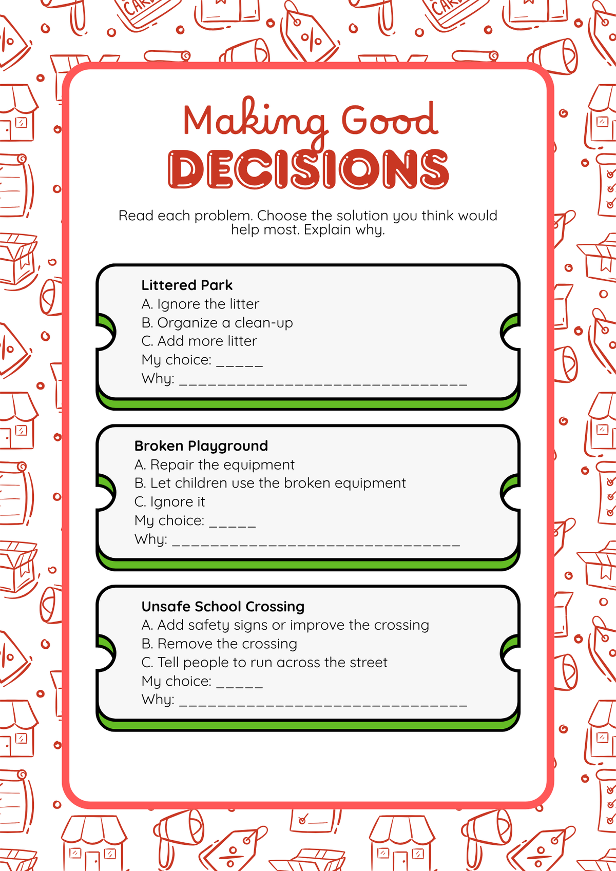 3rd Grade Everyday Civics & Economics: Markets & Local Government Workbook | Everyday Play N Learn Series
