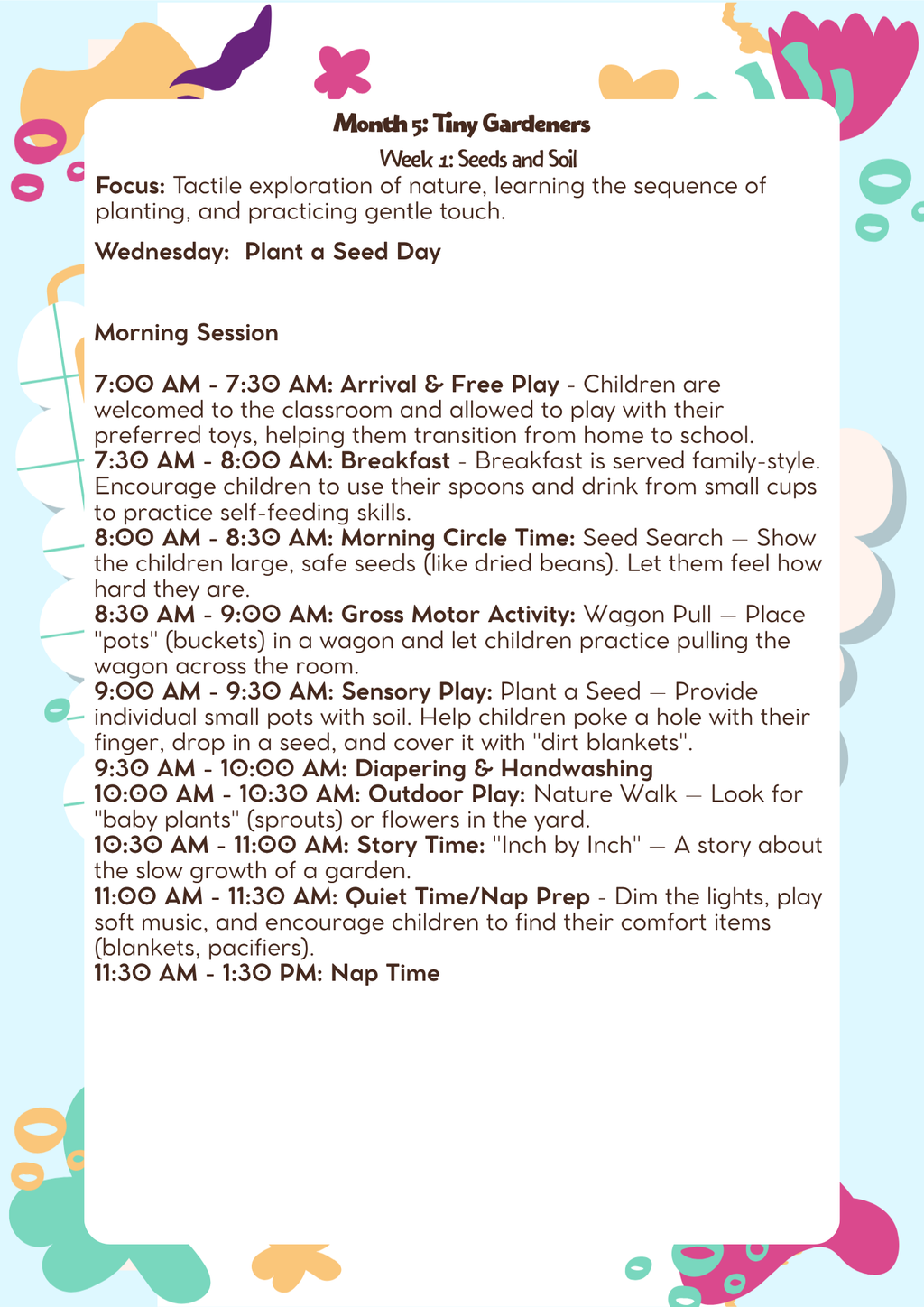 12–18 Months: Lesson Plan: Tiny Gardeners (Month 5) | Everyday Play N Learn Curriculum Series
