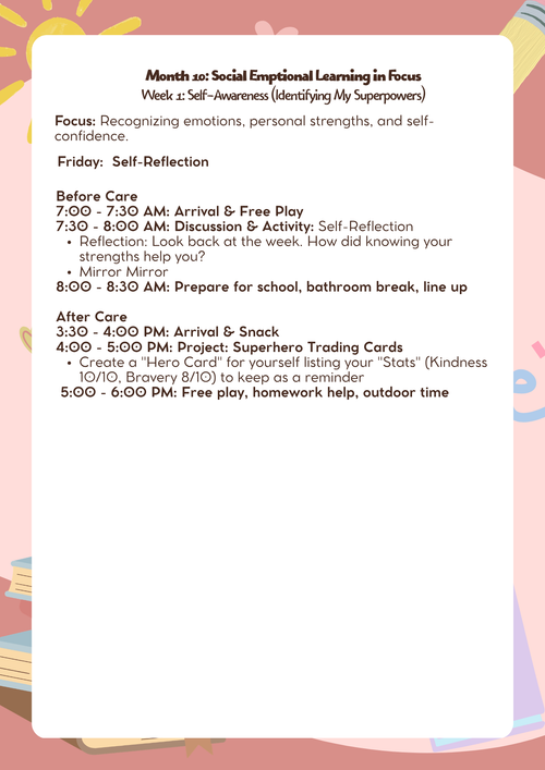 3rd–5th Grade: Lesson Plan: Social Emotional Learning in Focus (Month 10) | Everyday Play N Learn Curriculum Series