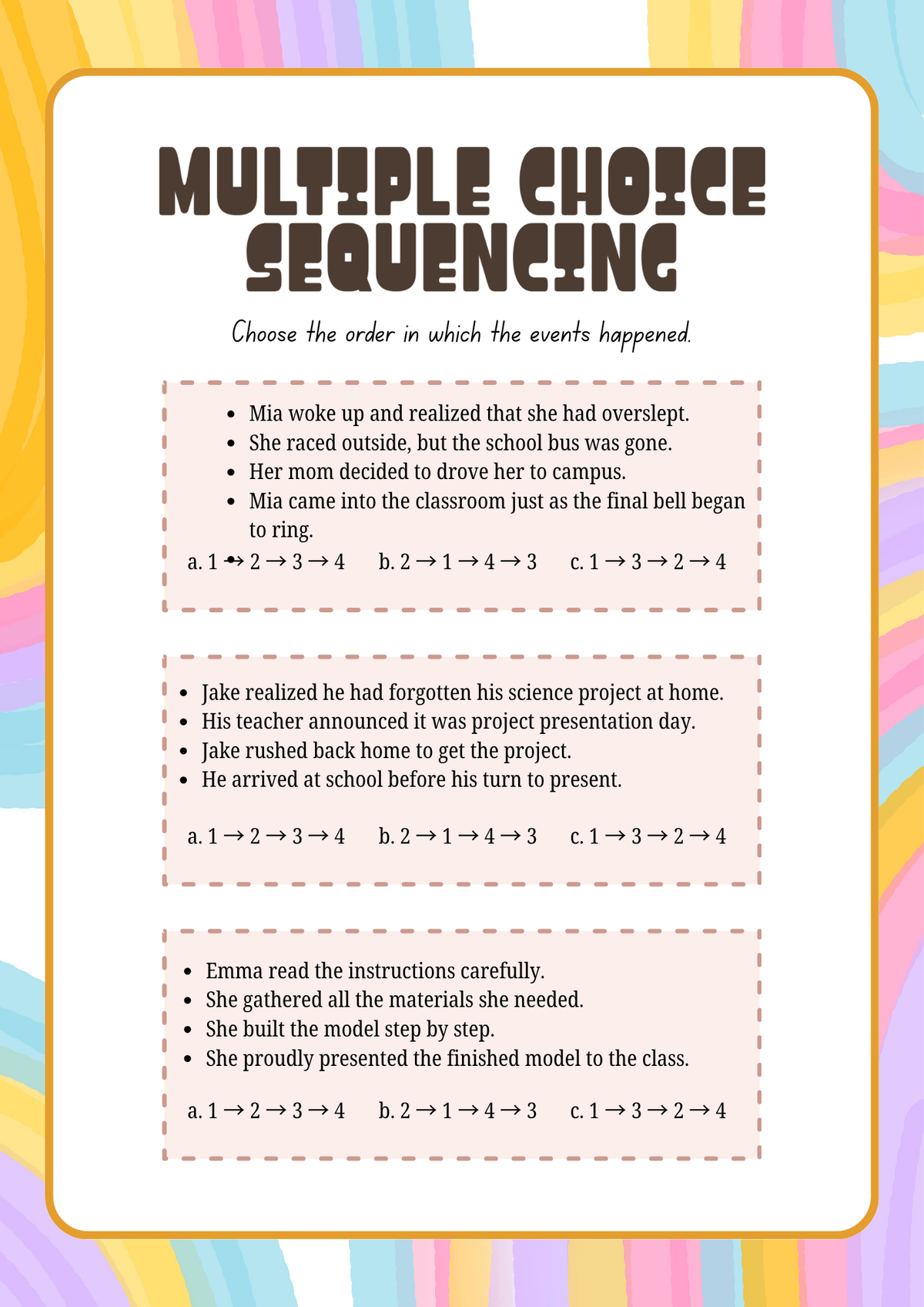 Story Sequencing & Retelling Activity Pack (Grades 5-6) | Advanced Comprehension & Summarizing Worksheets