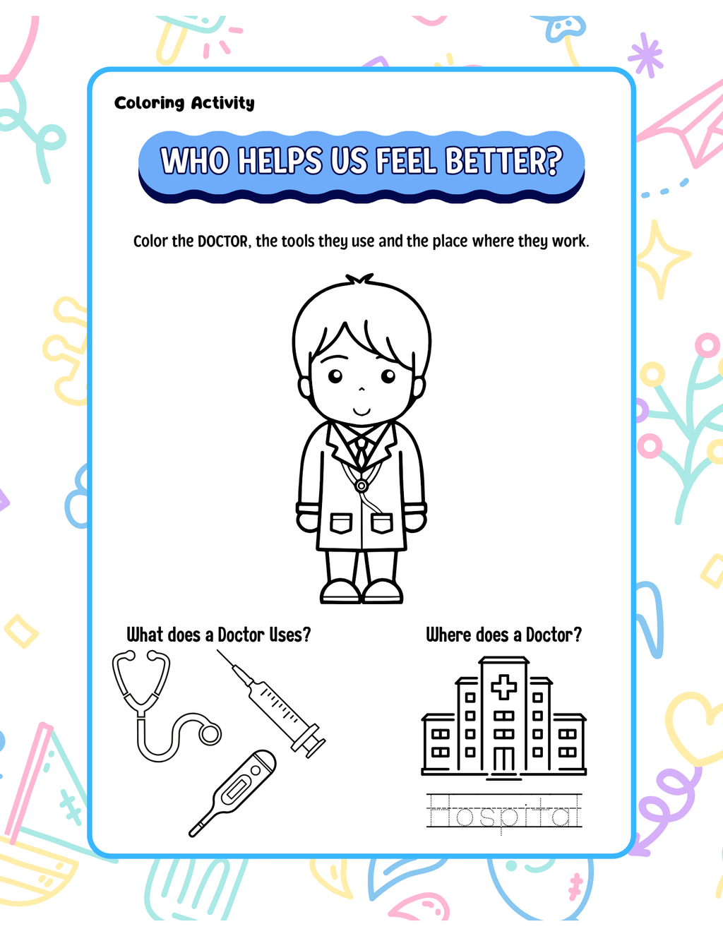Community Helpers Activity Pack (Ages 5-7) | Career Worksheets