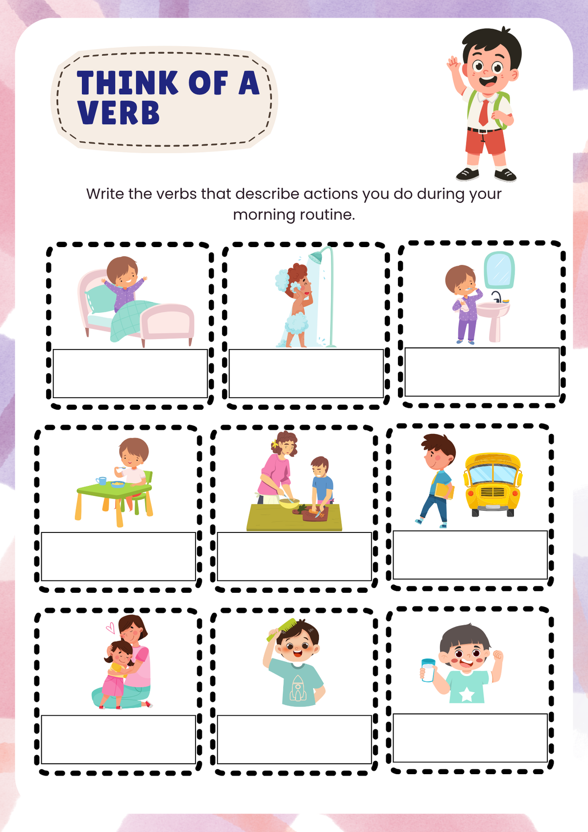 Verbs (1st-2nd Grade): Your Guide to Action Words Supplemental Activity Unit (Sample) | Everyday Play N Learn Curriculum Series
