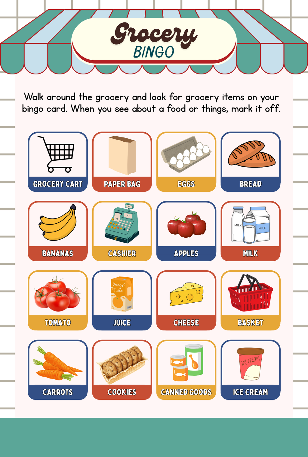 Grocery Store Pretend Play Guide | Printable Market Role-Play & Early Math Activity Workbook
