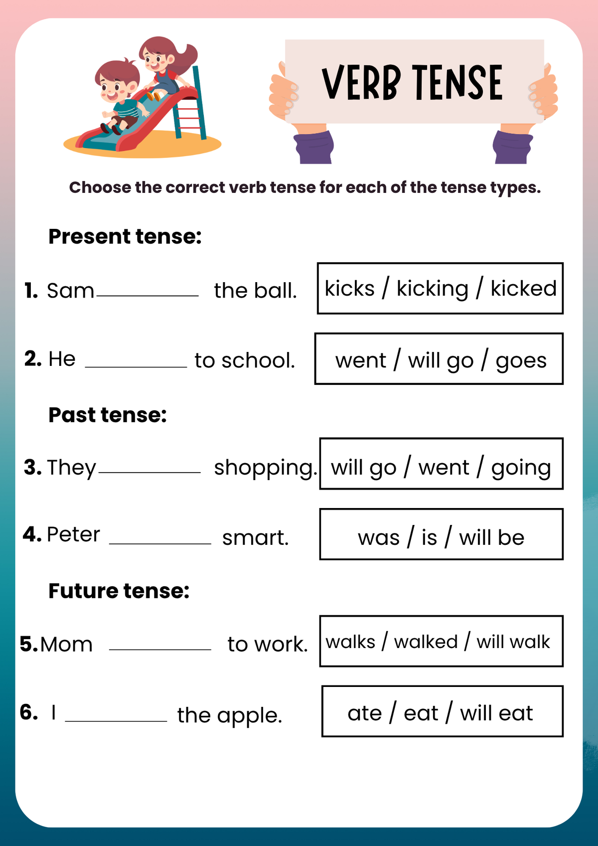 Verbs (3rd-4th Grade) Unlock the Power of Language Supplemental Activity Unit (Sample)| Everyday Play N Learn Curriculum Series