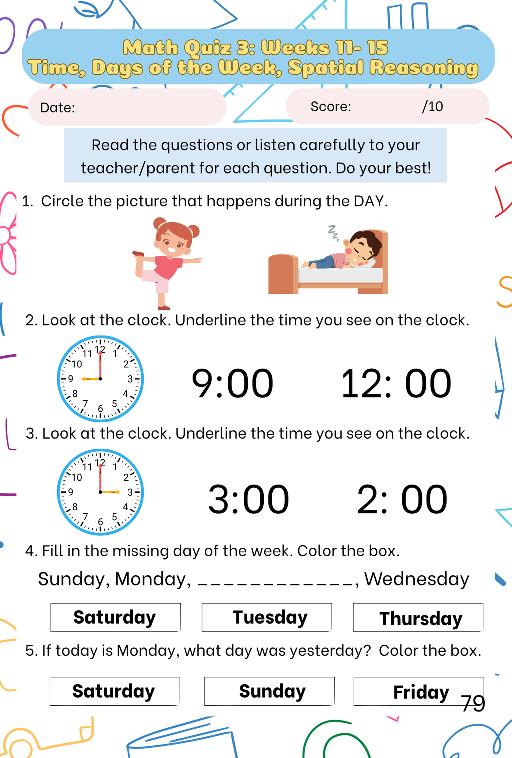 Montessori Kindergarten Math Curriculum & Assessment Pack | Homeschool Teacher Guide