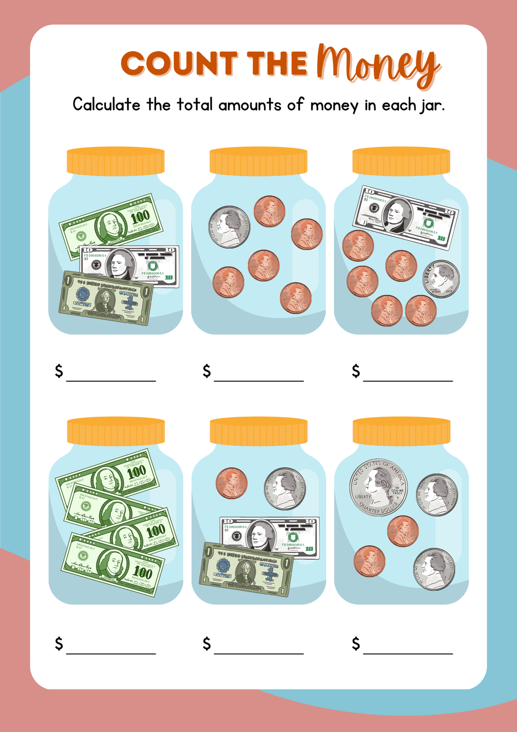 Money Management & Budgeting (Before & After Care Series) | Kids Financial Literacy Worksheets