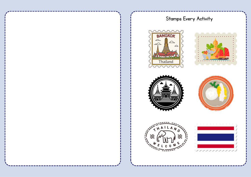 Thailand World Traveler Passport Booklet | Geography & Social Studies Mini Activity Unit