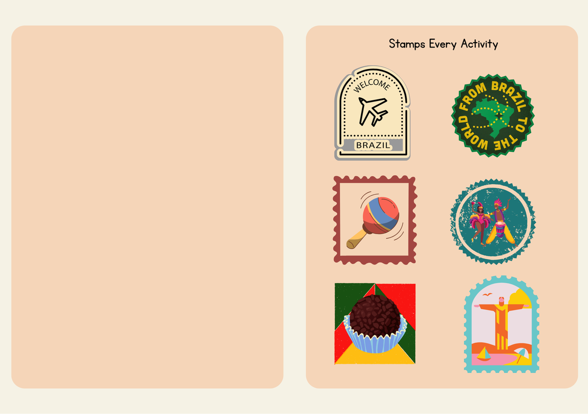 Brazil World Traveler Passport Booklet | Geography & Social Studies Mini Activity Unit