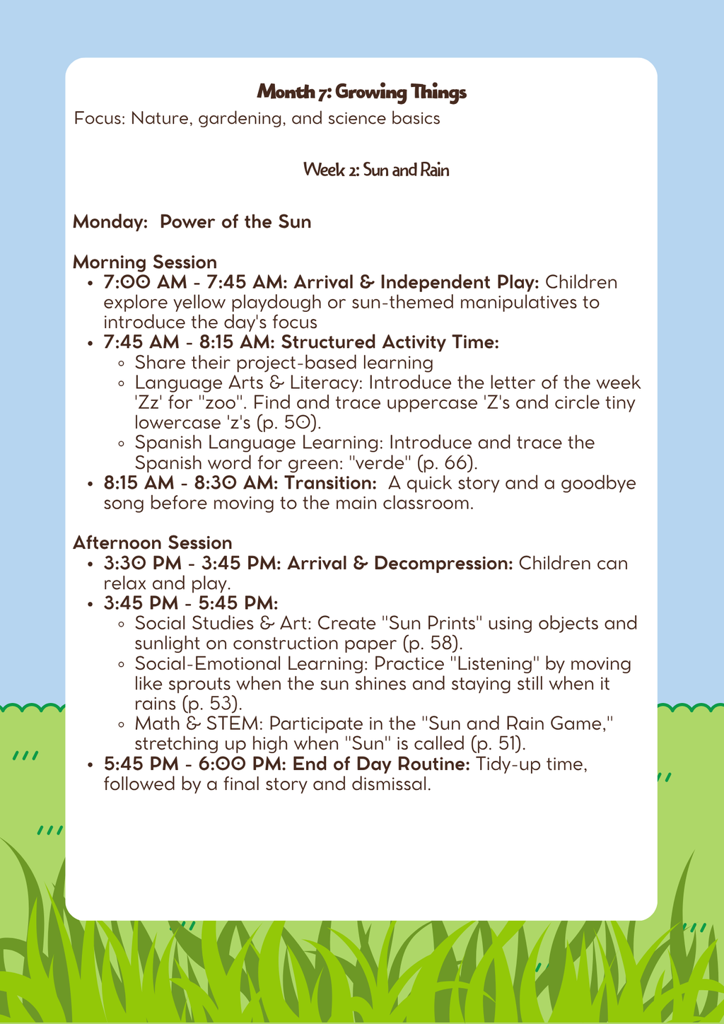 3–4 Years Old- Lesson Plan: Growing Things (Month 7) | Everyday Play N Learn Curriculum Series