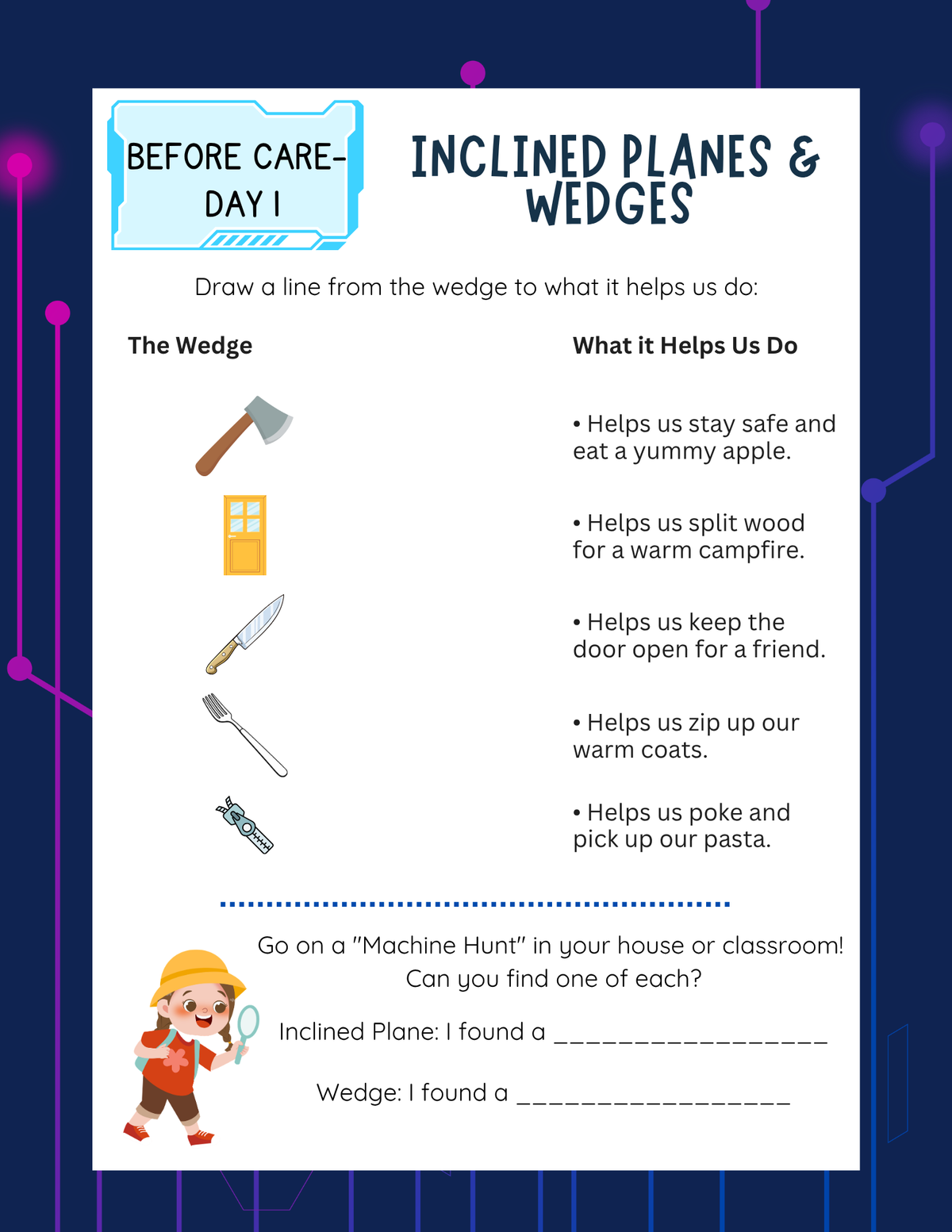 Marvelous Machines Workbook | Learn & Grow Before & After Care Series
