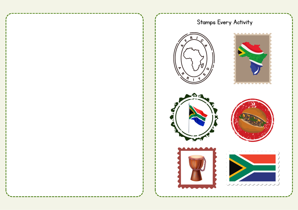 South Africa World Traveler Passport Booklet | Geography & Social Studies Mini Activity Unit