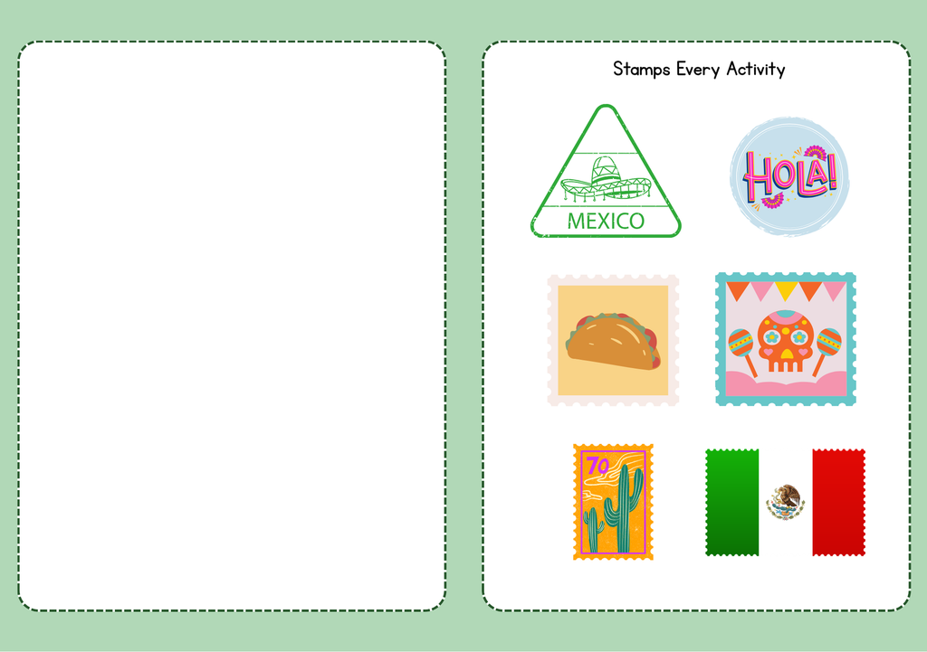 Mexico World Traveler Passport Booklet | Geography & Social Studies Mini Activity Unit