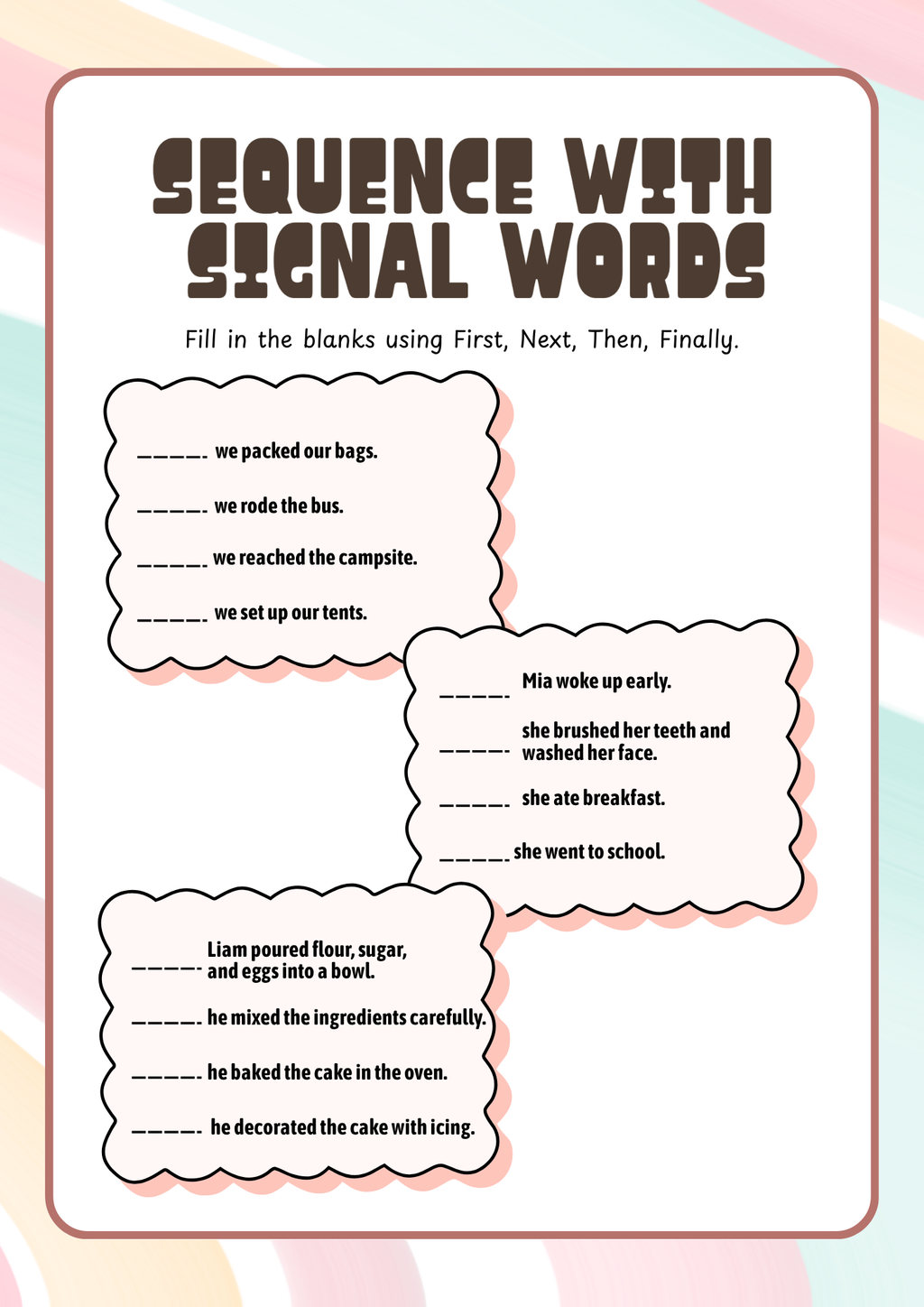 Story Sequencing & Retelling Activity Pack (Grades 3-4) | Reading Comprehension & Narrative Summarizing Worksheets