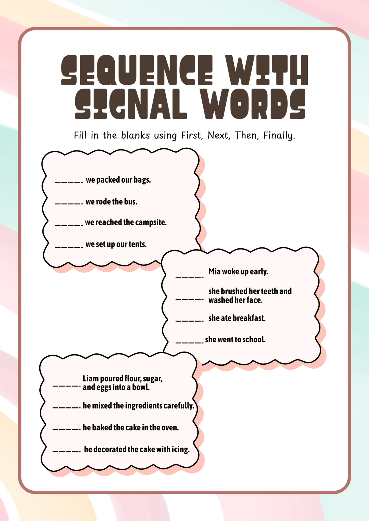 Story Sequencing & Retelling Activity Pack (Grades 3-4) | Reading Comprehension & Narrative Summarizing Worksheets