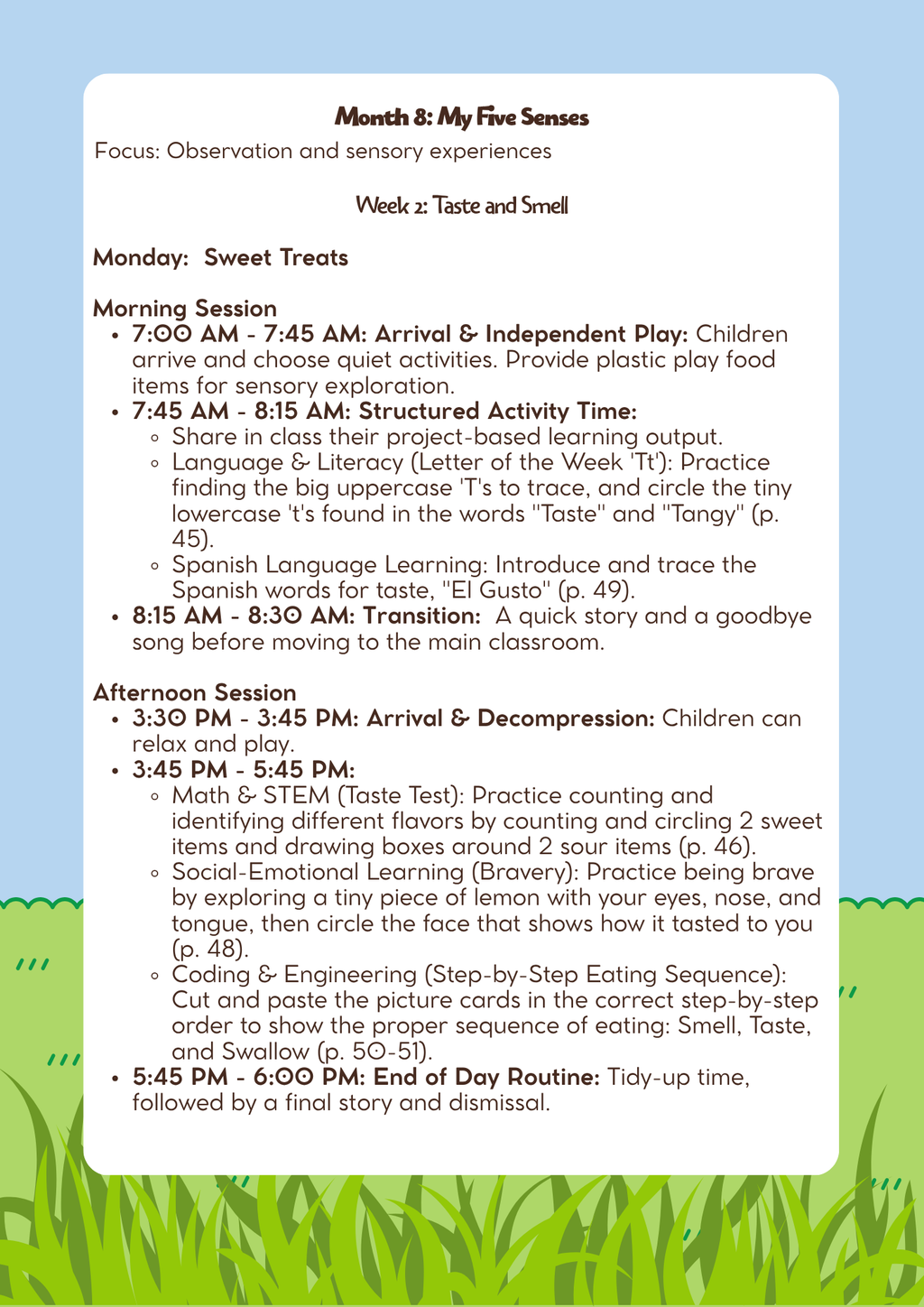3–4 Years Old- Lesson Plan: My Five Senses (Month 8) | Everyday Play N Learn Curriculum Series