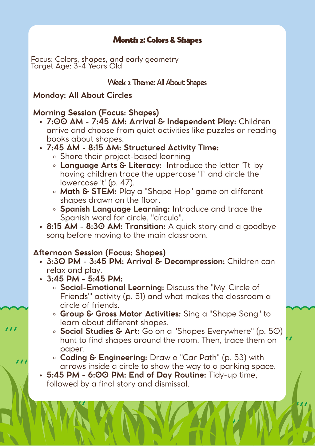 3–4 Years Old- Lesson Plan: Colors & Shapes (Month 2) | Everyday Play N Learn Curriculum Series
