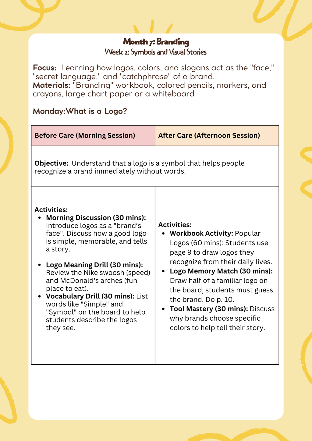 3rd–5th Grade- Lesson Plan: Think Outside The Box – Branding (Month 7) | Everyday Play N Learn Curriculum Series