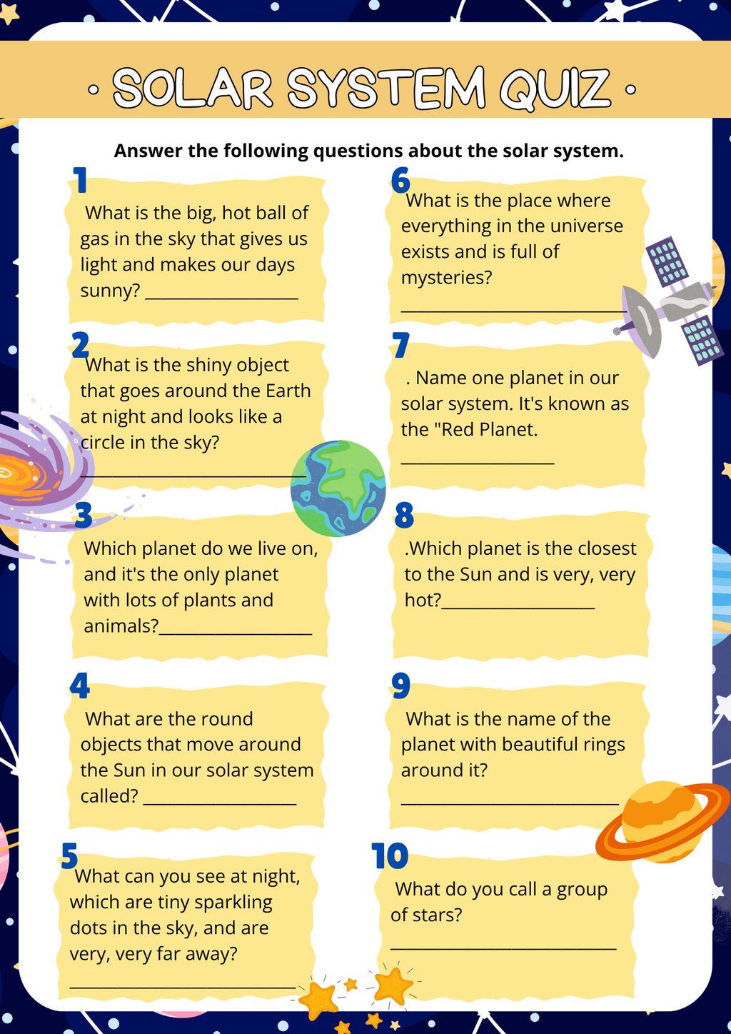 Space Missions Project-Based Adventures in Space Activity Unit (Sample) | Everyday Play N Learn Curriculum Series