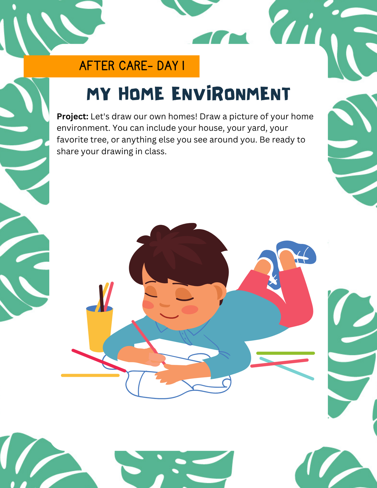 The World Around Us Curriculum Workbook | Learn & Grow Before & After Care Series