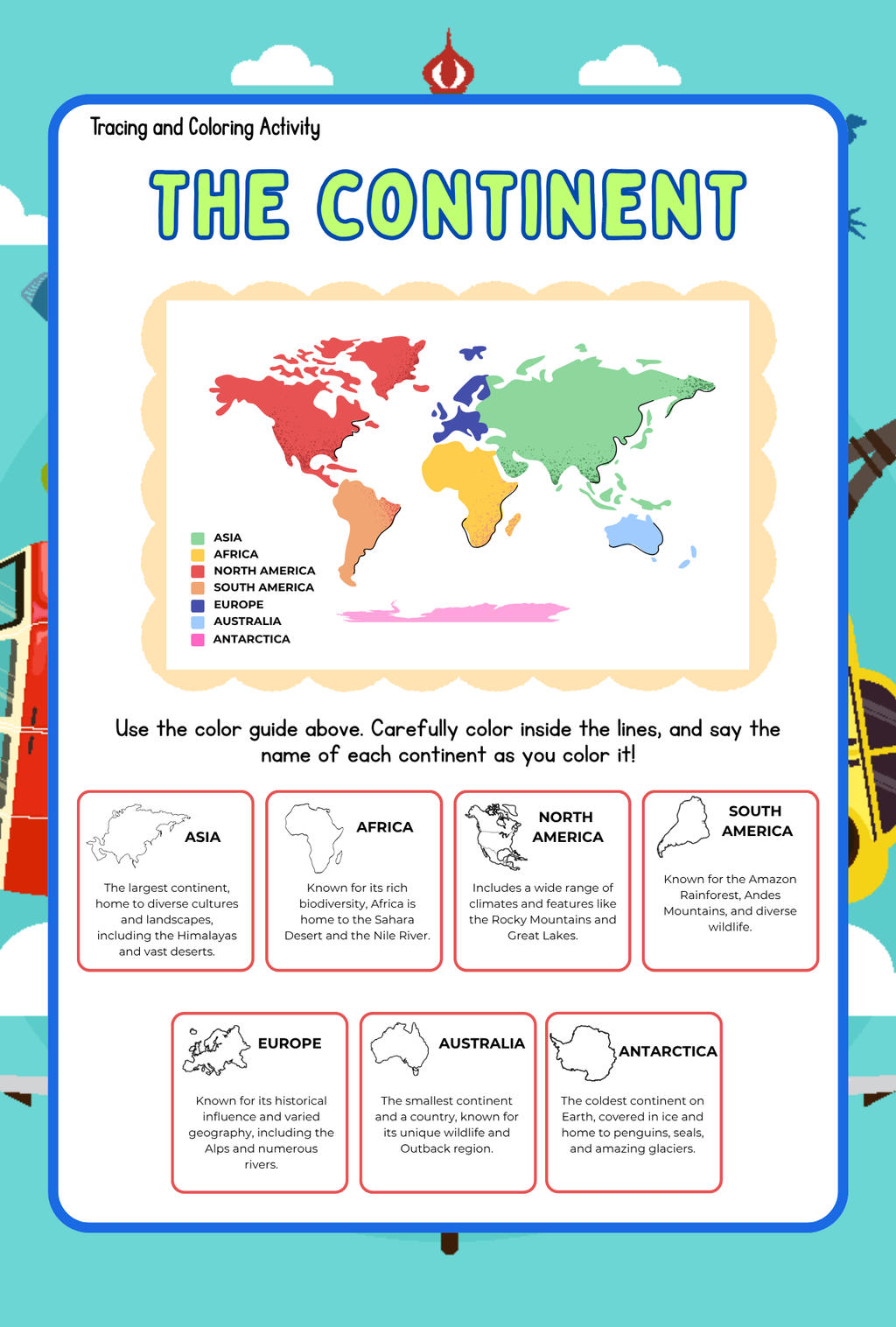 Around the World Activity Pack (Ages 5-7) | World Geography