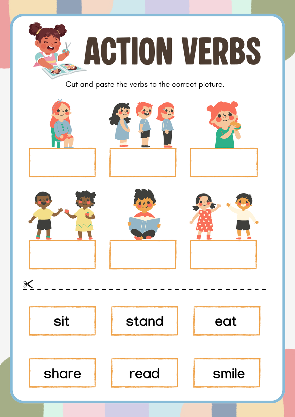 Action Words Adventure Activity Pack (Grades 1-2) | Primary Verbs & Action Words Worksheets