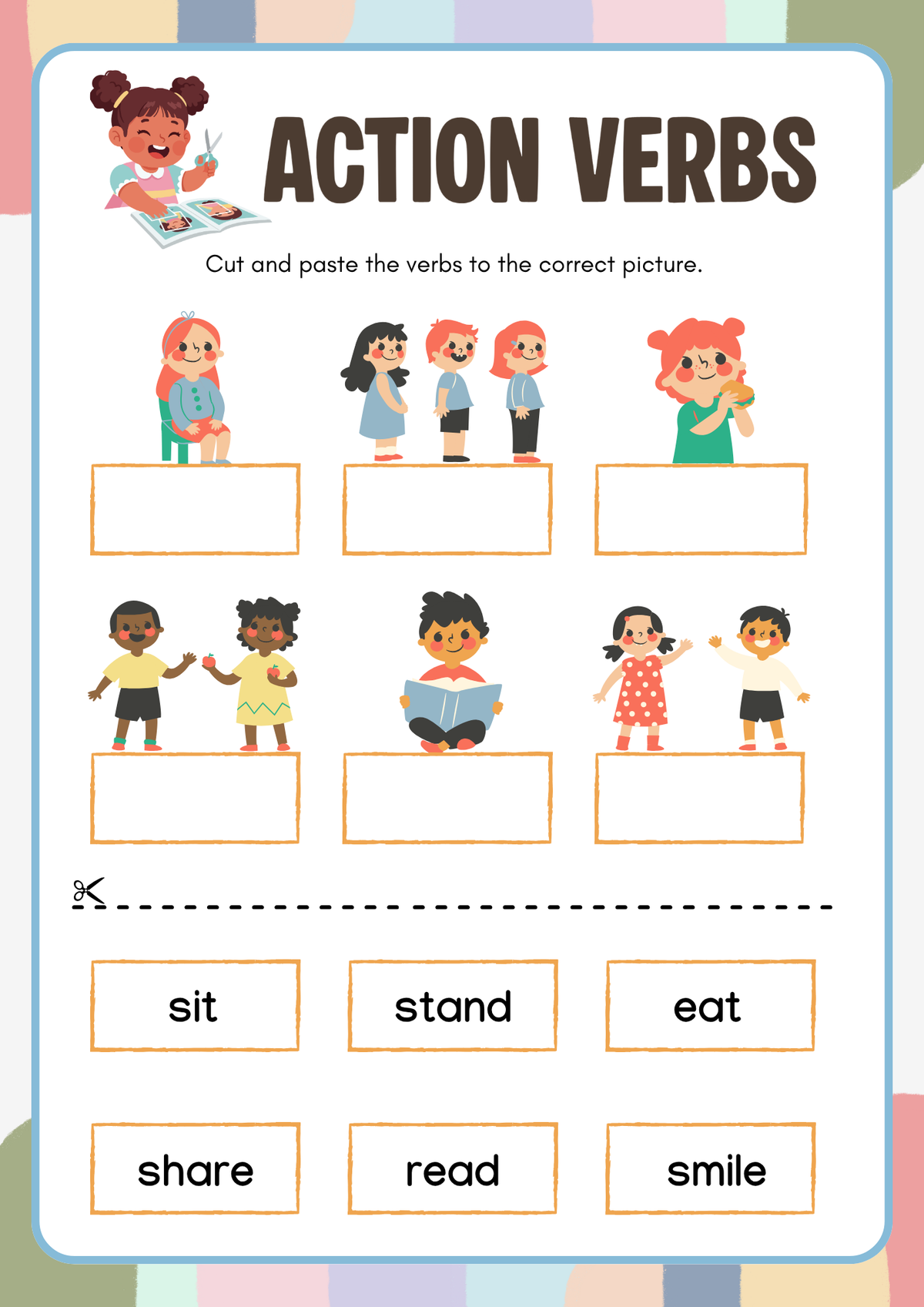 Action Words Adventure Activity Pack (Grades 1-2) | Primary Verbs & Action Words Worksheets